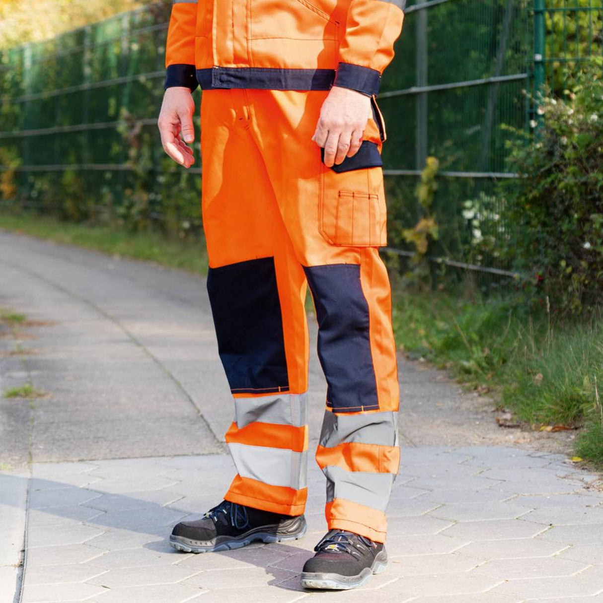 Arbeitshose Warnschutz Bundhose Safestyle FREITAL Orange