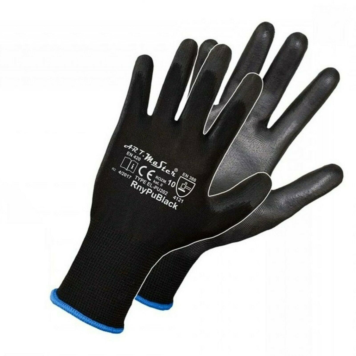 Arbeitshandschuhe-Mechanikerhandschuhe-Montagehandschuhe-Garten-PU-schwarz-left-artmas
