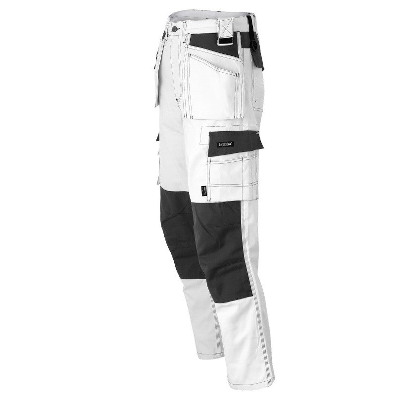 Arbeitshose-Bundhose-Malerhose-Maurerhose-Berufskleidung-weiss-left-orig