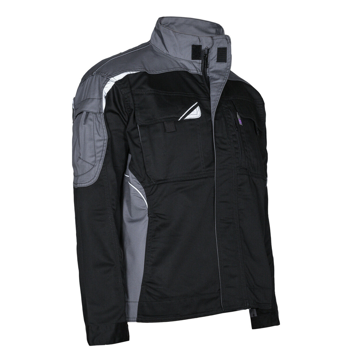 Arbeitsjacke-Berufskleidung-Schutzkleidung-Bestwork-schwarz-grau-overview-pka