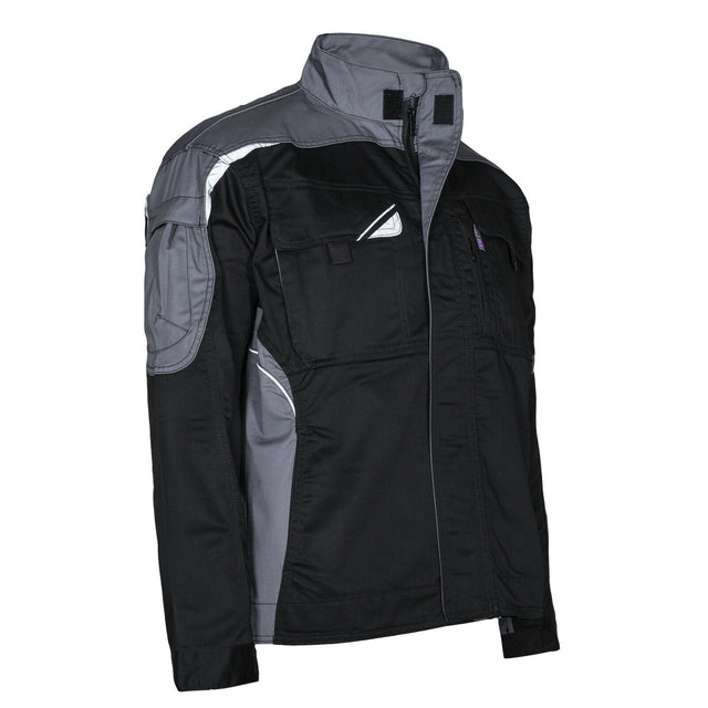 Arbeitsjacke-Berufskleidung-Schutzkleidung-Bestwork-schwarz-grau-overview-pka