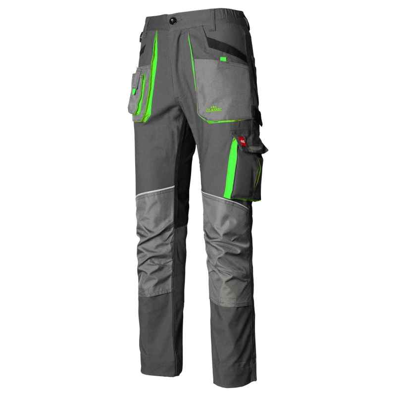 Arbeitskleidung-Classic-Arbeitshose-schwarz-gruen-front-3-artmas