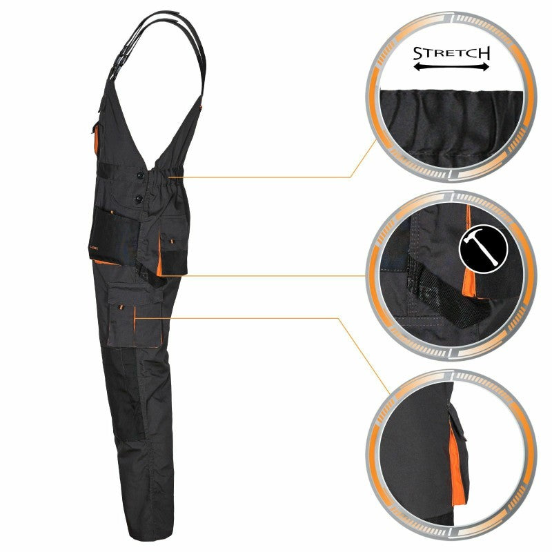 Arbeitskleidung-Classic-Latzhose-schwarz-orange-links-details-1-orig