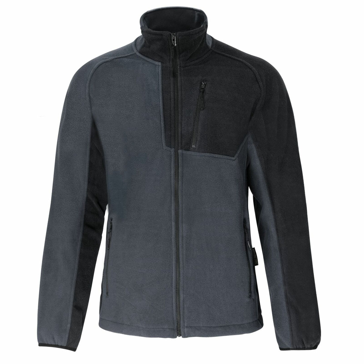 Fleecejacke-Arbeitsjacke-Arbeitspullover-Freizeitjacke-Fleece-Jacke-grau-front-artmas