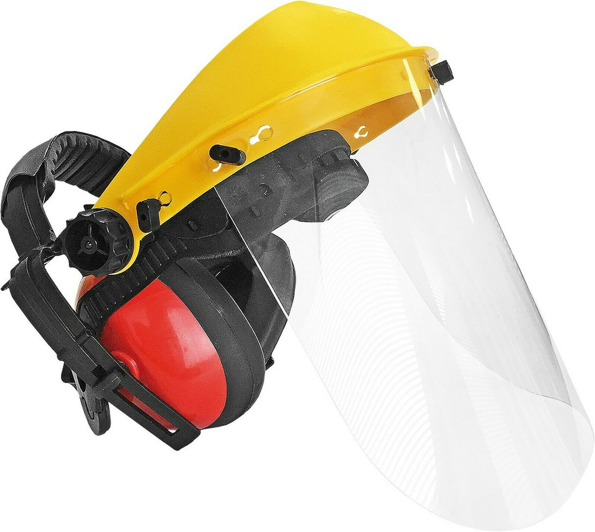 Gesichtsschutz-Klappvisier-Gesichtsschutzschirm-Augenschutz-Gehoerschutz