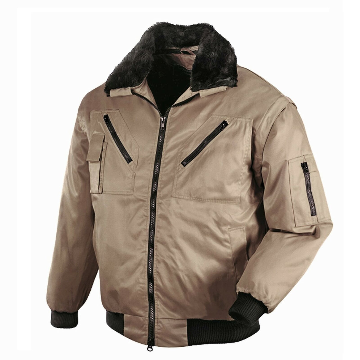 Pilotenarbeitsjacke-Arbeitsjacke-Jacke-Sportlich-braun-texxor