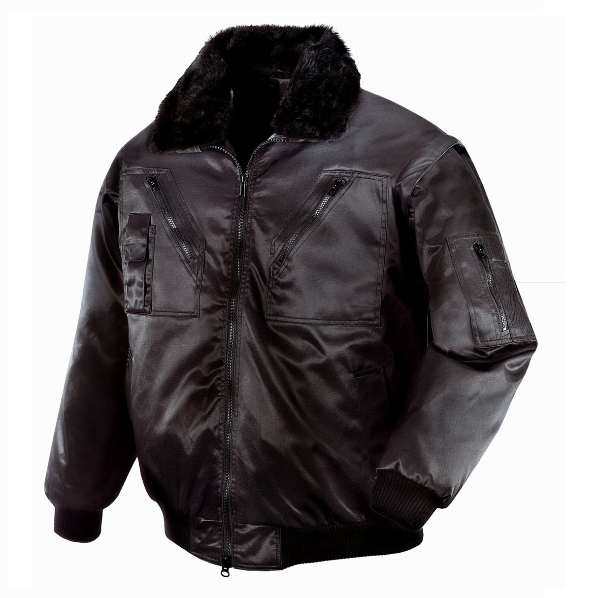 Pilotenarbeitsjacke-Arbeitsjacke-Jacke-Sportlich-schwarz-texxor