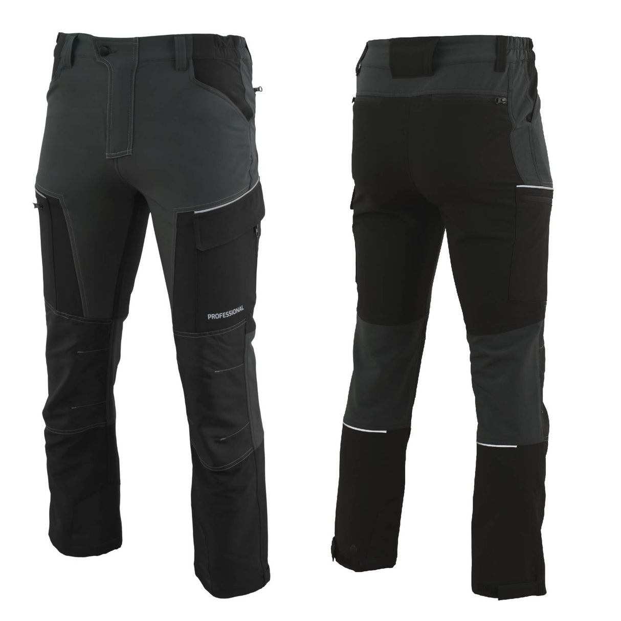 Softshellhose_Arbeitshose_PROFESSIONAL_grau.