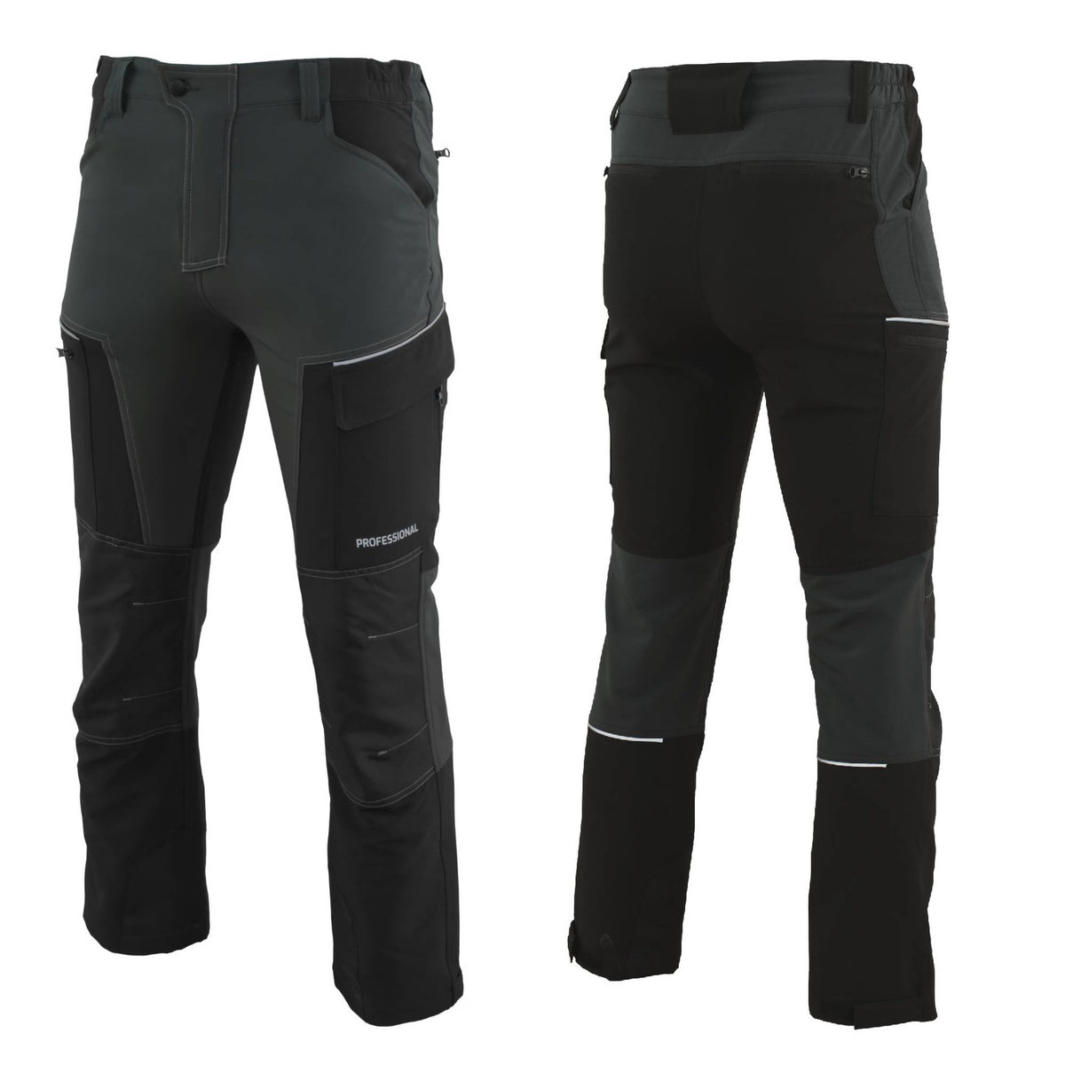 Softshellhose_Arbeitshose_PROFESSIONAL_grau.