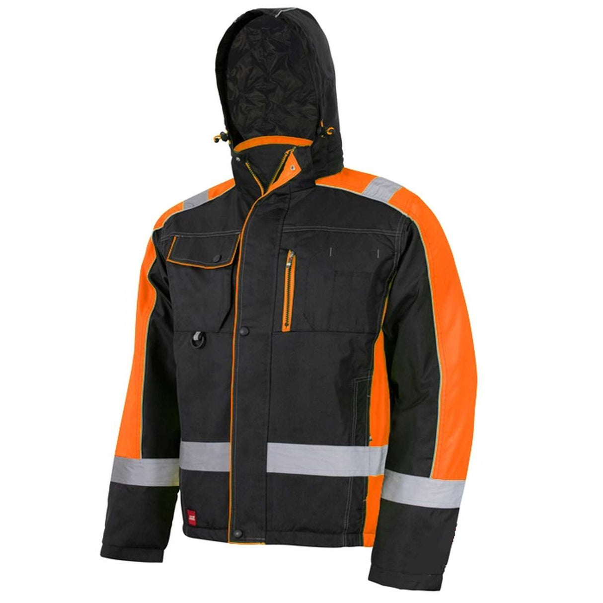 Winterjacke Schwarz / Orange CLASSWORK