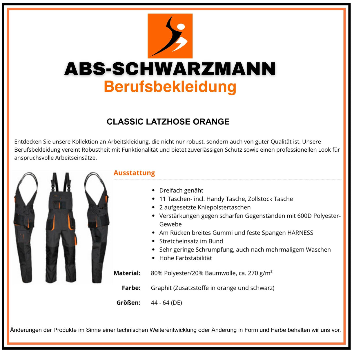 Beschreibung-ClassicLatzorange