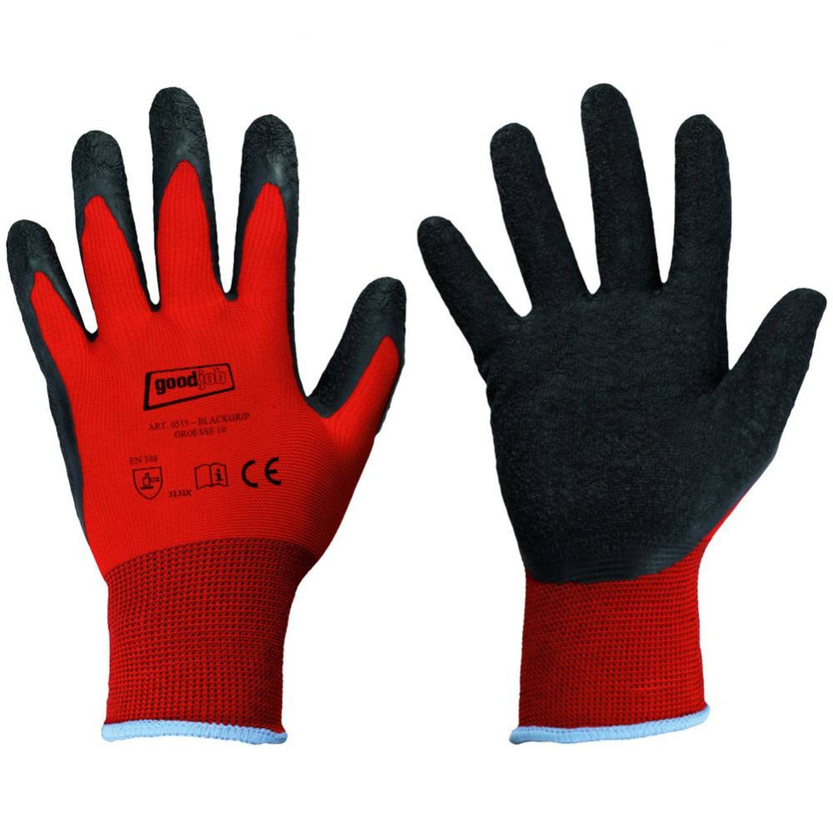 1-120 Paar Latex Handschuhe GOODJOB® BLACK GRIP 0519