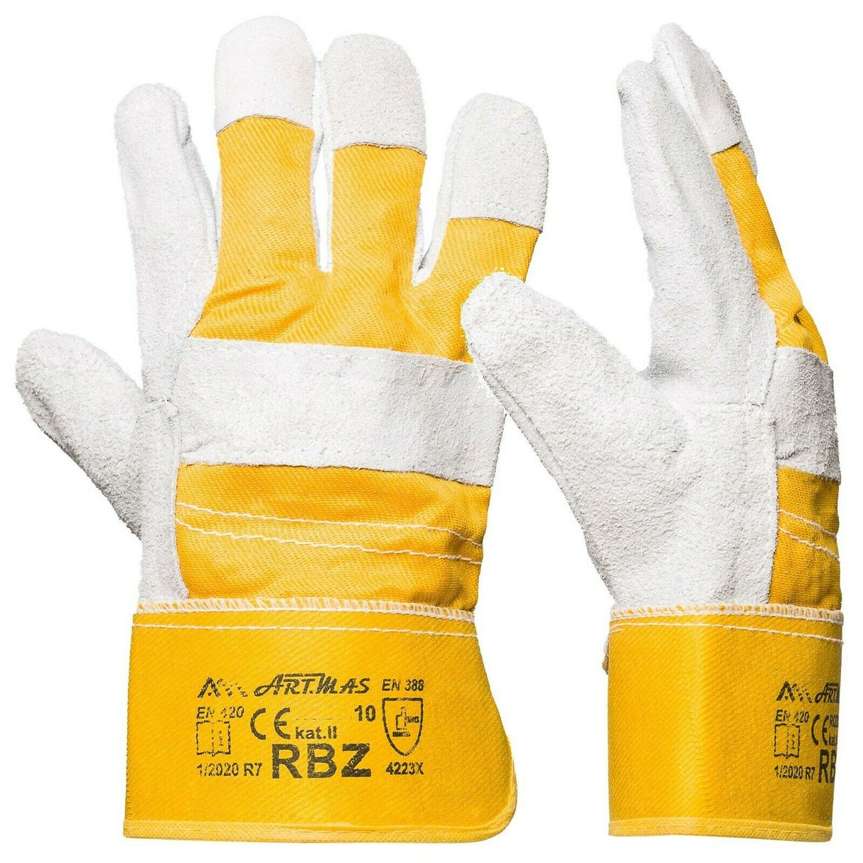 Arbeitshandschuhe-Lederhandschuhe-Leder-Handschuhe-RBZ-gelb-front-right-artmas