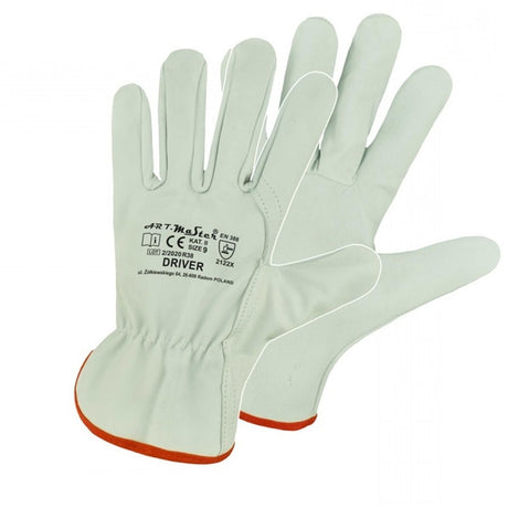 Arbeitshandschuhe-Lederhandschuhe-Montage-Ziegenleder-Leder-Drive-weiss-overview-2-artmas