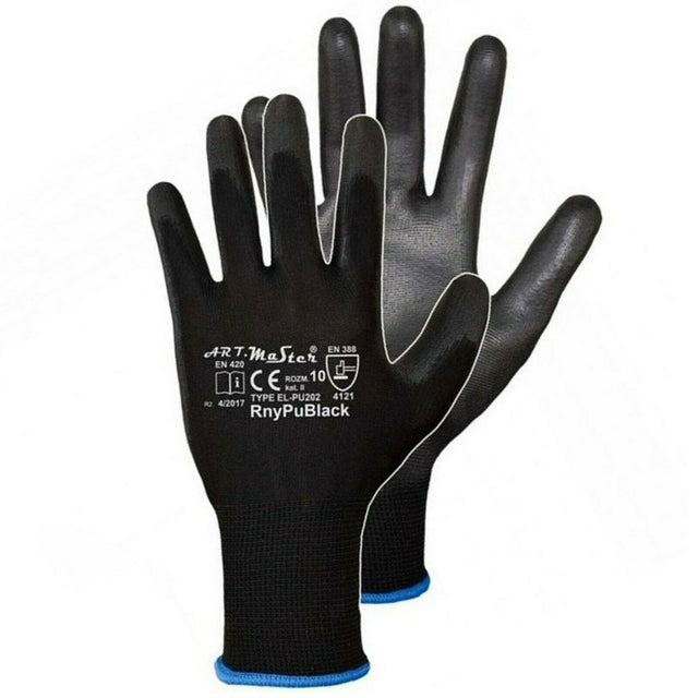 Arbeitshandschuhe-Mechanikerhandschuhe-Montagehandschuhe-Garten-PU-schwarz-overview-artmas