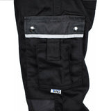 Arbeitshose-Bundhose-Hose-Berufsbekleidung-Malerhose-Schutzhose-Canvas-schwarz-details-tmg