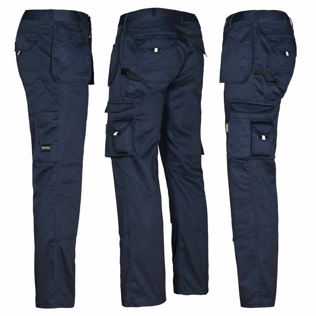 Arbeitshose-Cargohose-Arbeitskleidung-KS15-marine-blau-overview-portwest