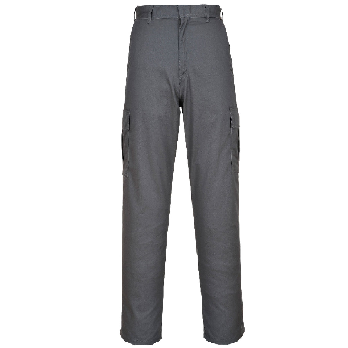 Arbeitshose-Cargohose-Bundhose-Arbeitskleidung-C701-grau-front-portwest