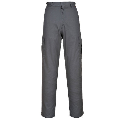 Arbeitshose-Cargohose-Bundhose-Arbeitskleidung-C701-grau-front-portwest