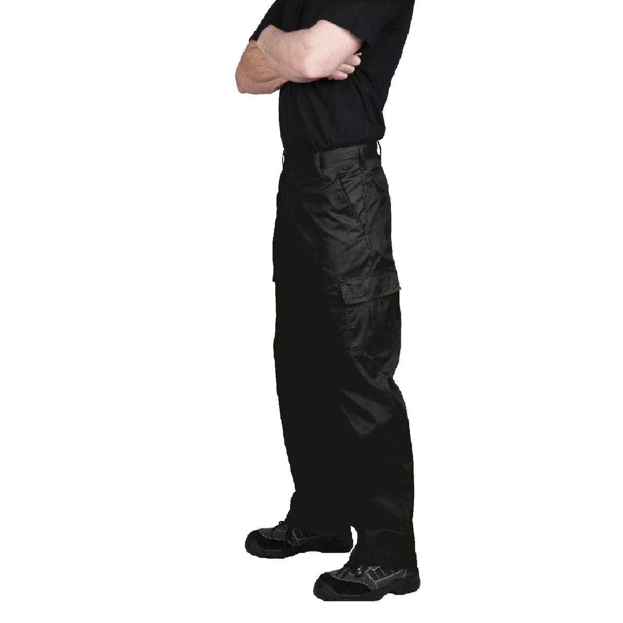 Arbeitshose-Cargohose-Bundhose-Arbeitskleidung-C701-schwarz-model-2-portwest