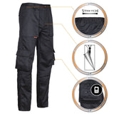 Arbeitshose-Cerber-Cargohose-Bundhose-schwarz-details-1-artmas