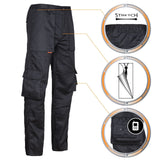 Arbeitshose-Cerber-Cargohose-Bundhose-schwarz-details-1-artmas