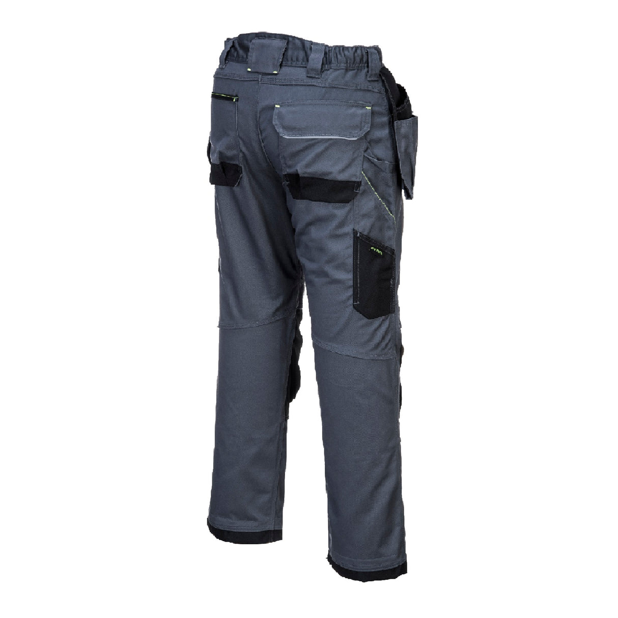 Arbeitshose-Hose-Holstertaschen-T602-Berufskleidung-Schutzkleidung-grau-back-2-portwest