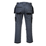 Arbeitshose-Hose-Holstertaschen-T602-Berufskleidung-Schutzkleidung-grau-back-portwest