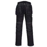 Arbeitshose-Hose-Holstertaschen-T602-Berufskleidung-Schutzkleidung-schwarz-front-portwest