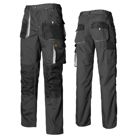 Arbeitskleidung-Arbeitshose-Bundhose-grau-overview-raw-pol