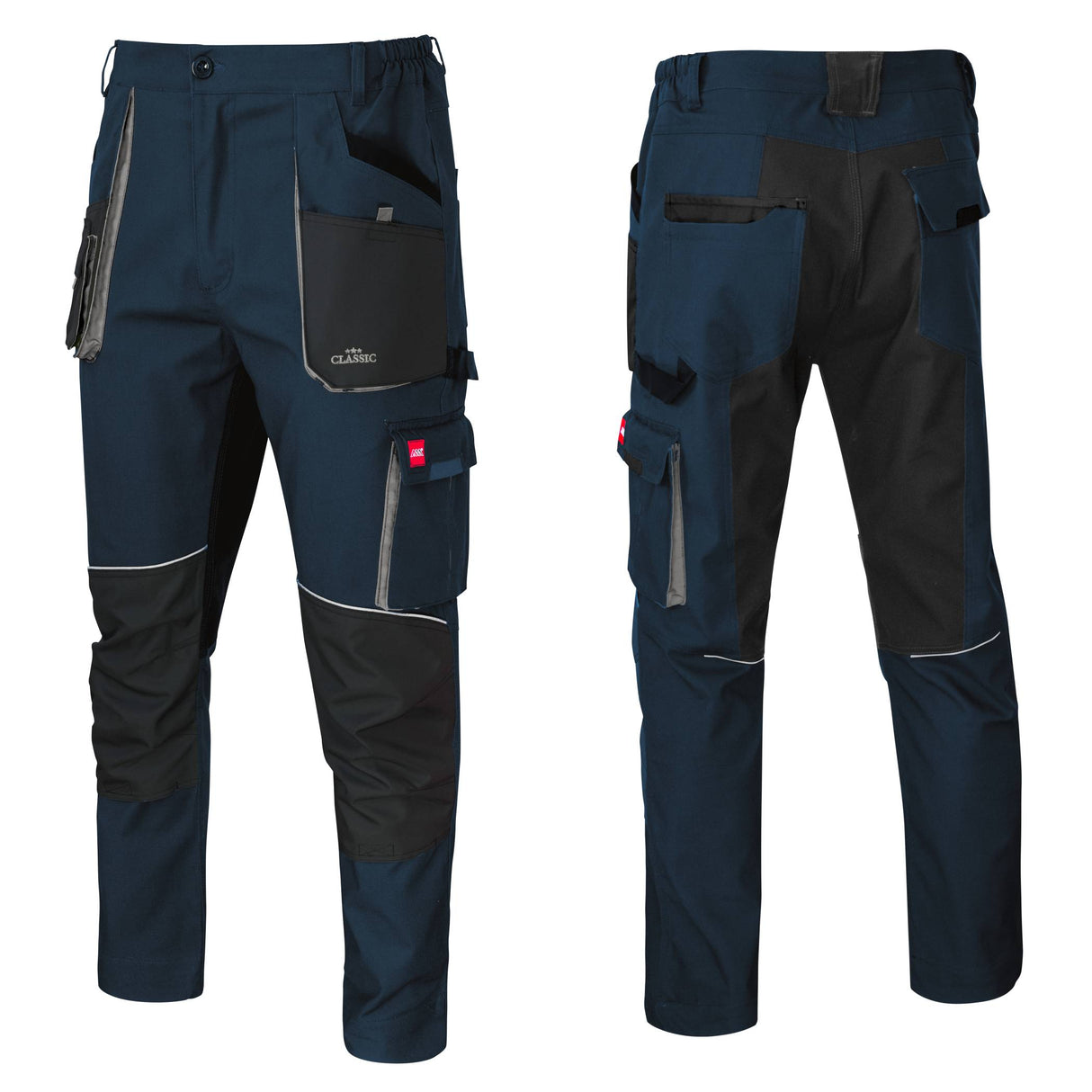Arbeitshose CLASSIC Berufsbekleidung Hose SLIM Blau Stretch