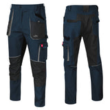 Arbeitshose CLASSIC Berufsbekleidung Hose SLIM Blau Stretch