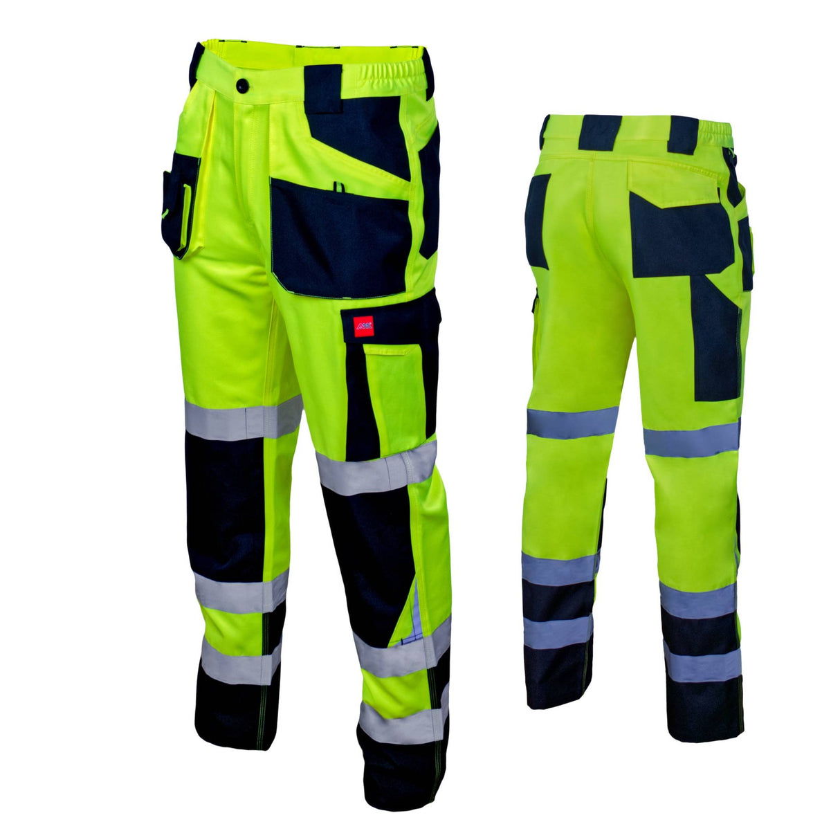 Warnhose Arbeitshose Classic FLASH Hose Gelb