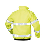 Arbeitsjacke-Warnschutzjacke-Warnjacke-Regenjacke-Weste-gelb-back-safestyle