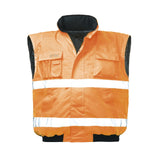 Arbeitsjacke-Warnschutzjacke-Warnjacke-Regenjacke-Weste-orange-front-safestyle