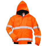 Arbeitsjacke-Warnschutzjacke-Warnjacke-Regenjacke-orange-front-safestyle