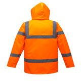 Arbeitsjacke-Warnschutzjacke-Warnjacke-Winterjacke-Parka-Regenjacke-orange-back-portwest