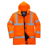 Arbeitsjacke-Warnschutzjacke-Warnjacke-Winterjacke-Parka-Regenjacke-orange-front-portwest