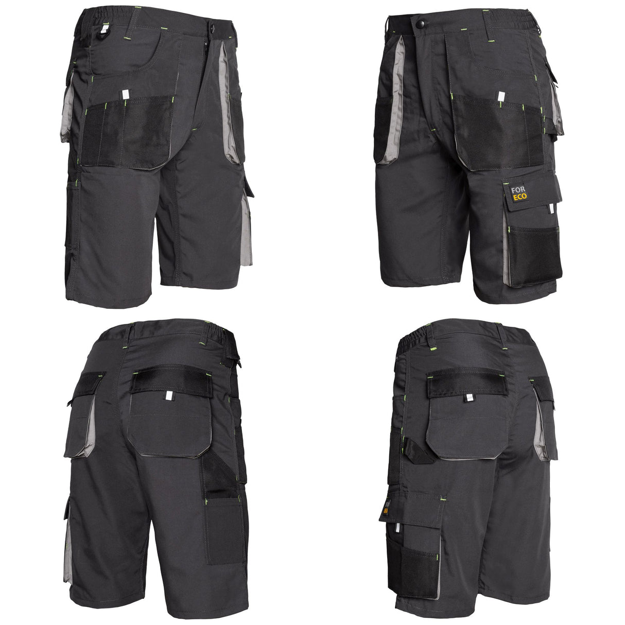 Arbeitskleidung-Arbeitsshorts-Shorts-Kurzhose-Bermuda-grau-collage-raw-pol