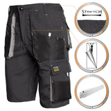 Arbeitskleidung-Arbeitsshorts-Shorts-Kurzhose-Bermuda-grau-details-raw-pol