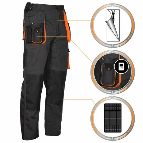 Arbeitskleidung-Classic-Arbeitshose-schwarz-orange-details-3-artmas