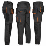 Arbeitskleidung-Classic-Arbeitshose-schwarz-orange