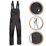 Arbeitskleidung-Classic-Arbeitslatzhose-Berufskleidung-schwarz-rot-details-artmas