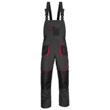 Arbeitskleidung-Classic-Arbeitslatzhose-Berufskleidung-schwarz-rot-front-artmas