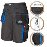 Arbeitskleidung-Classic-Arbeitsshorts-Berufsbkleidung-schwarz-blau-details-artmas