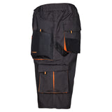 Arbeitskleidung-Classic-Arbeitsshorts-Berufskleidung-schwarz-orange-left-artmas