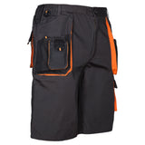 Arbeitskleidung-Classic-Arbeitsshorts-Berufskleidung-schwarz-orange-overview-2-artmas