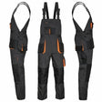 Arbeitskleidung-Classic-Latzhose-Arbeitsjacke-schwarz-orange-overview-orig