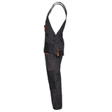 Arbeitskleidung-Classic-Latzhose-schwarz-orange-left-artmas