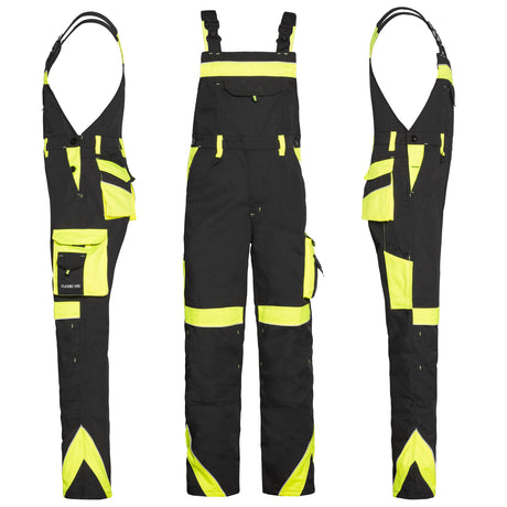Arbeitskleidung-Classic-VIS-Latzhose-schwarz-gelb-collage-artmas